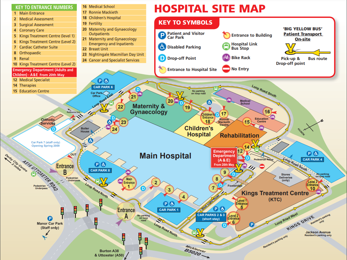 Derby site map